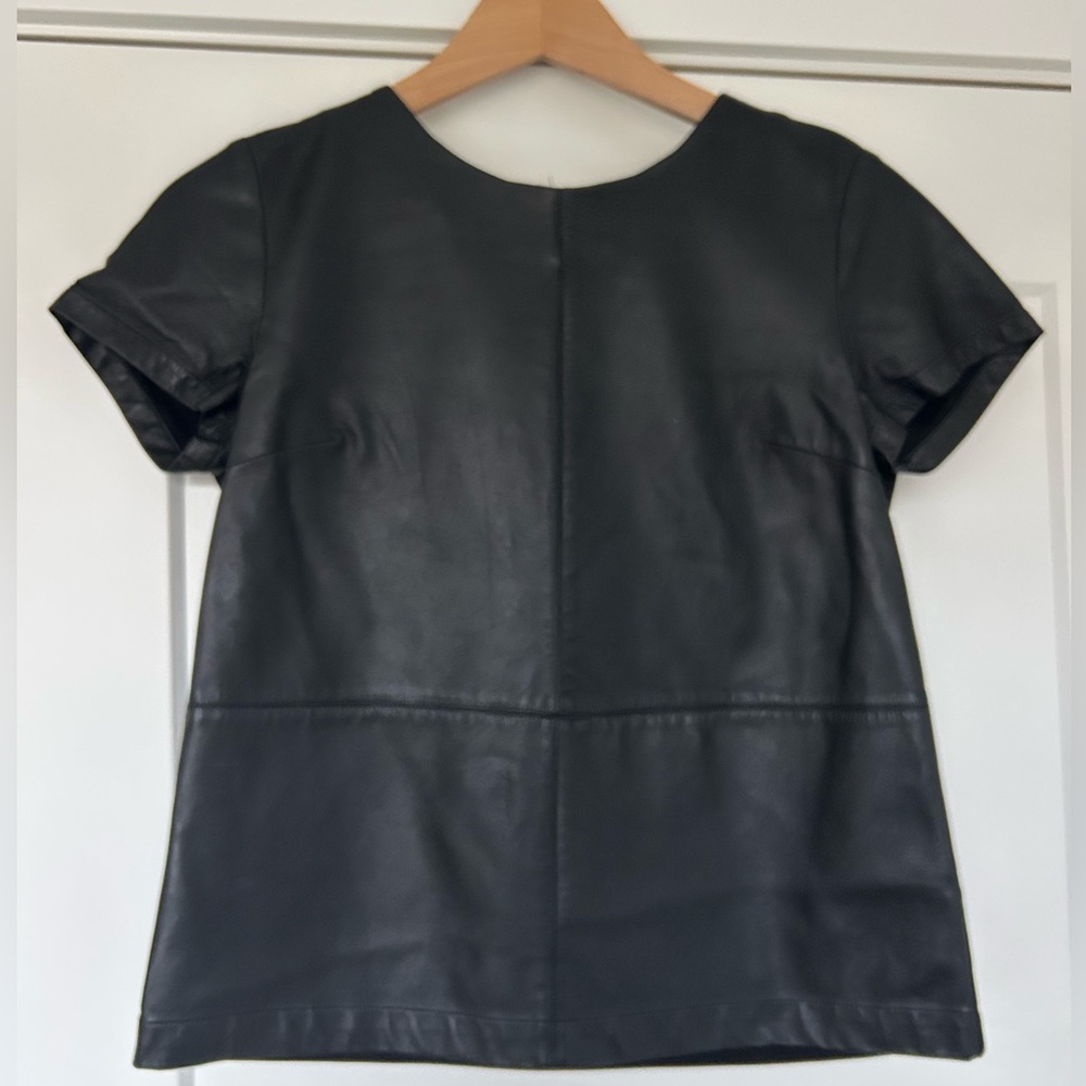 Functional Leather & Ponte Top